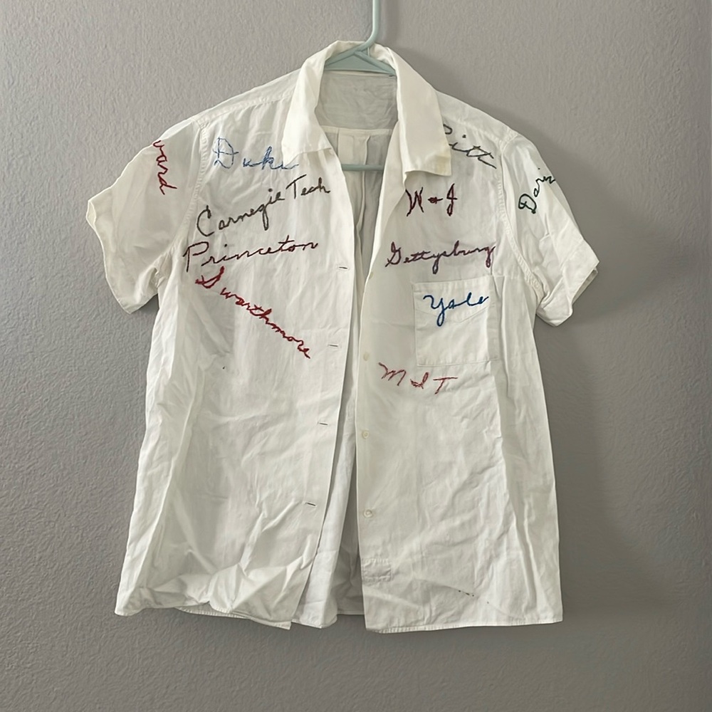 Vintage signature autograph ✍️ blouse